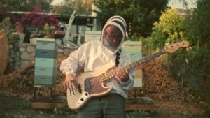 Flea with his Signature Jazz Bass