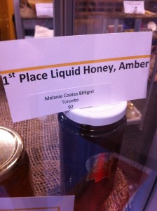 Amber Honey from The Fairmont Royal York's Apiary Places First